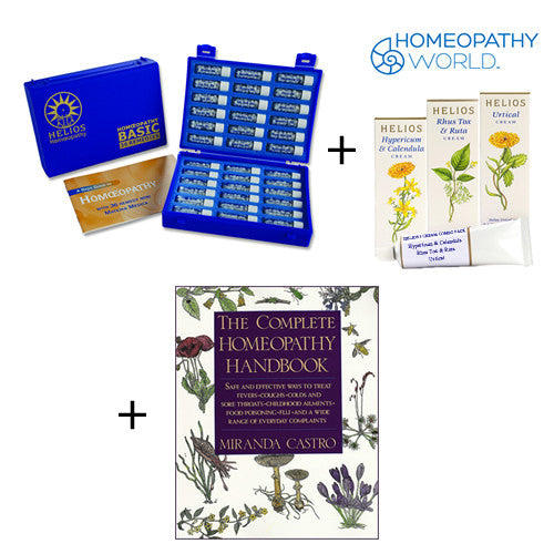 Homeopathic Deluxe Remedy Kit, 3 Creams and Handbook - Trio Pack