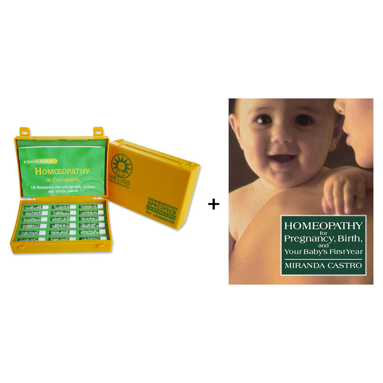 Childbirth Homeopathic Kit and Book - Mother and Baby Pack